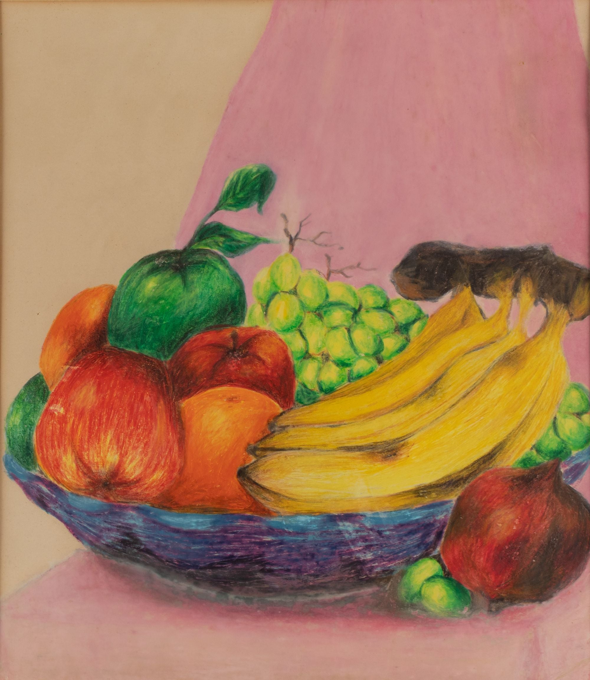 still life drawing with crayons created by Paul DeMarris | Drawings, Sketch  book, Pastel drawing